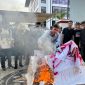 Aksi Bakar Foto Gubernur NTB oleh GERPOSI