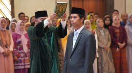 Pelantikan Rektor baru UNRAM Prof. Sukardi 